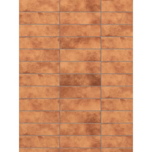 Cerâmica Decorado Lux 8x25cm Laranja - Ceusa Cartela Og Bold