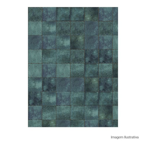 Porcelanato Pedra Lux 20x20cm Verde - Portinari Atlantis Gn Esmaltado Bold