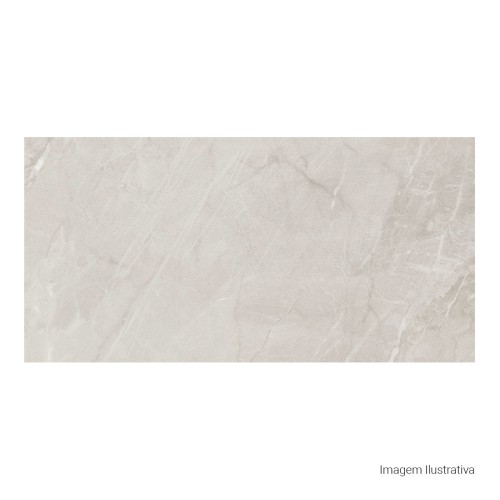 Porcelanato Polido Pedra 60x120cm Cinza - Portinari Pietra Di Savoie Sgr Pol Retificado