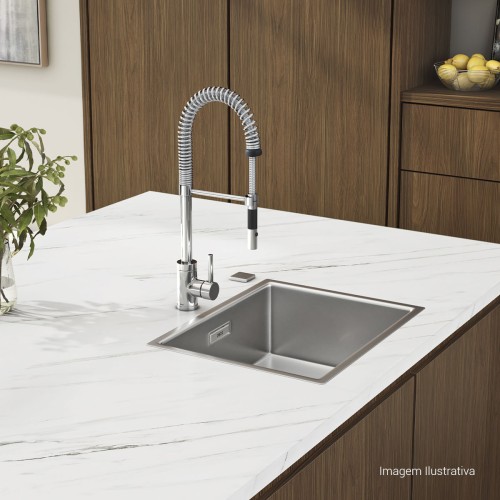 Misturador Monocomando Deca de Mesa para Cozinha Spin Gourmet Cromado