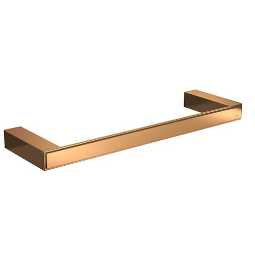 Porta Toalha Barra 35cm Contemporânea Red Gold