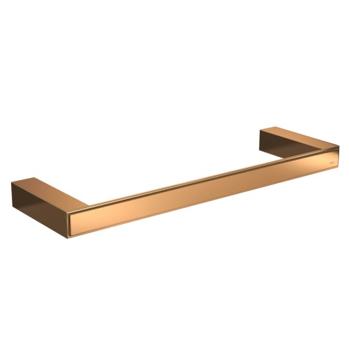 Porta Toalha Barra 35cm Contemporânea Red Gold