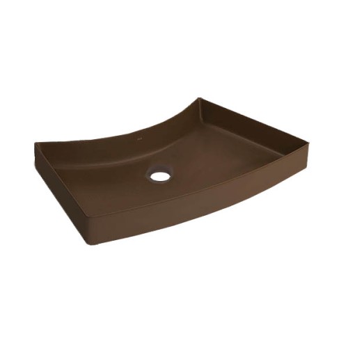 Cuba de Sobrepor com Mesa Posterior Marrom Fosco