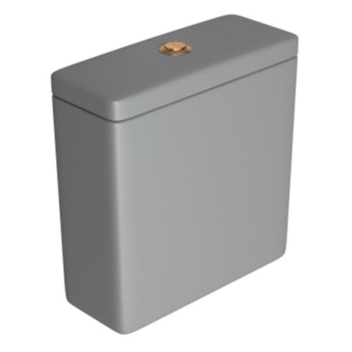 Caixa para Acoplar Acionamento Duo com Botao Gold Matte Quadra/polo/pianocinza Fosco