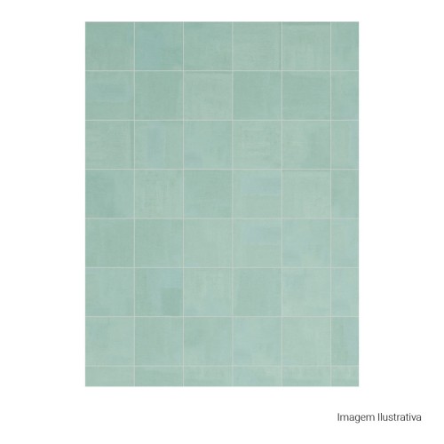 Porcelanato Cimentício Natural 15x15cm Verde - Portinari Acqua Gn Nat Esmaltado Bold