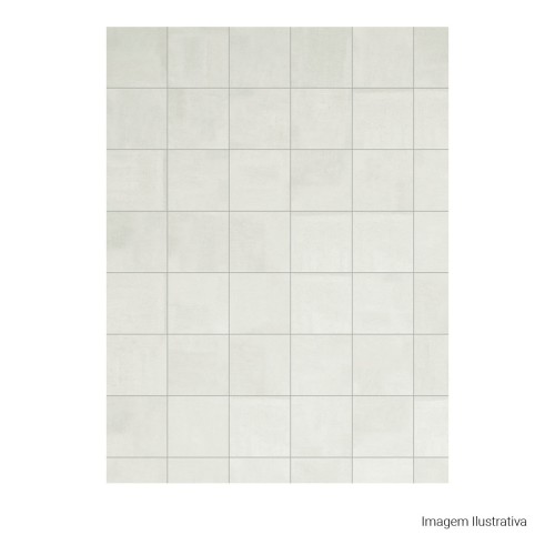 Porcelanato Cimentício Natural 15x15cm Branco - Portinari Acqua Ofw Nat Esmaltado Bold