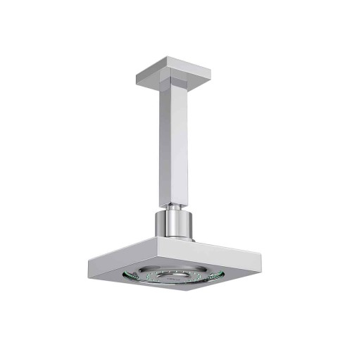 Chuveiro Deca de Teto com Tubo Acqua Plus Quadratta Cromado