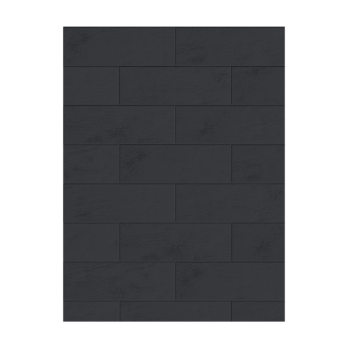 Porcelanato Monocromatico Natural 7,7x24cm Preto - Portinari Harmonia Brick Bk Nat Esmaltado Bold