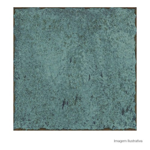 Porcelanato Pedra Hard 20x20cm Verde - Portinari Atlantis Gn Esmaltado Bold