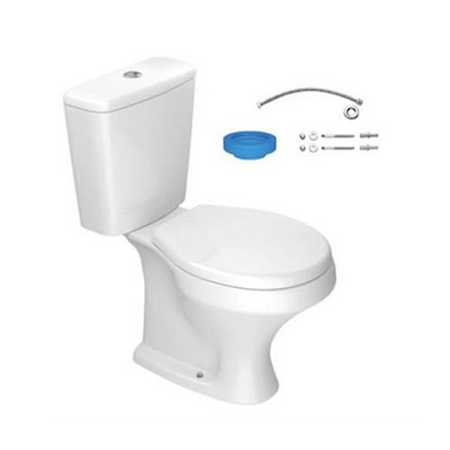 Kit Completo Deca Bacia com Caixa Acoplada Ravena Branco