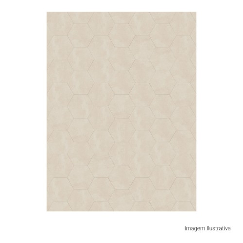 Porcelanato Cimentício Natural 17,5x17,5cm Branco - Portinari Downtown Hd Downtown Hexa Wh Nat Esmaltado Bold