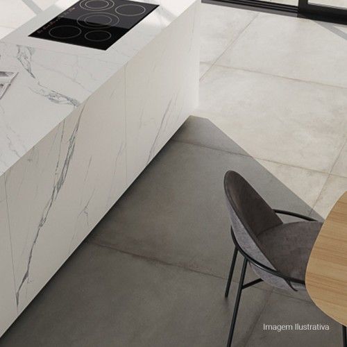 Porcelanato Polido Marmorizado 120x120cm Branco - Portinari Ballet Statuario Wh Pol Retificado