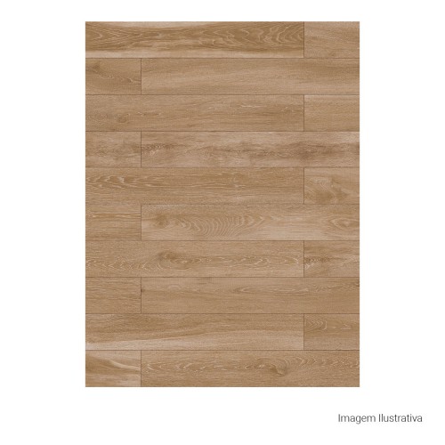 Porcelanato Amadeirado Natural 20x120cm Bege - Portinari Luthier Be Nat Esmaltado Retificado