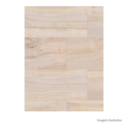 Porcelanato Polido Marmorizado 60x120cm Bege - Portinari Duomo Opala Pol Retificado