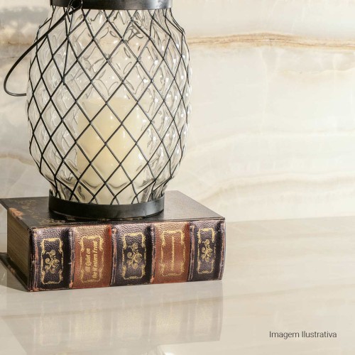 Porcelanato Polido Marmorizado 60x120cm Bege - Portinari Duomo Opala Pol Retificado