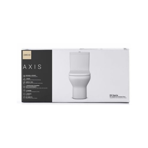 Kit Completo Deca Bacia com Caixa Acoplada Axis Branco