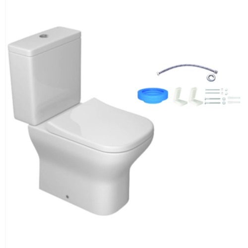 Kit Completo Deca Bacia com Caixa Acoplada Axis Branco