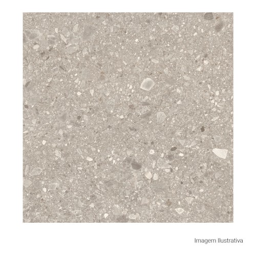 Porcelanato Pedra Natural 90x90cm Cinza - Portinari Caminho Gr Nat Esmaltado Retificado