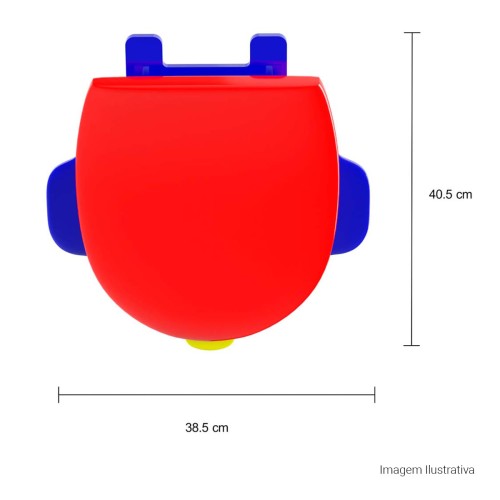 Assento Deca em Plástico para Bacias Kids Colorido