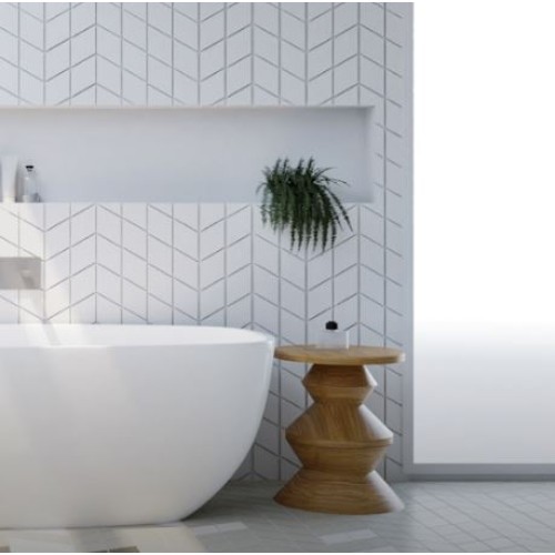 Porcelanato Decorado Natural 13x22,50cm Branco - Portinari Joy Mz Los Ofw Nat Esmaltado Bold