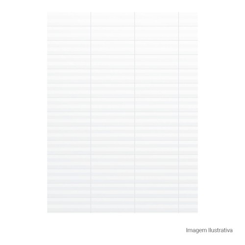 Porcelanato Monocromatico Lux 8x25cm Branco - Portinari Matiz Wh Bold