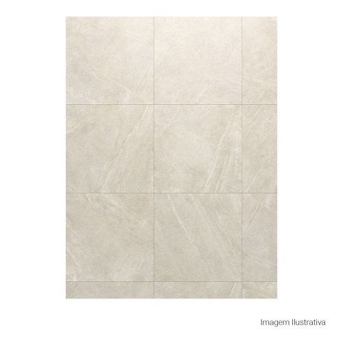 Porcelanato Pedra Natural 100x100cm Cinza - Portinari Sandstone Sgr Nat Pietra Prime Retificado