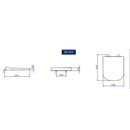 Assento Deca em Termofixo Slow Close e Easy Clean para Bacias Polo Unic Branco