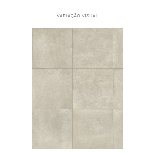 Porcelanato Acetinado Cimentício 90x90cm Cinza - Portinari Chicago Hd Sgr Act Esmaltado Retificado