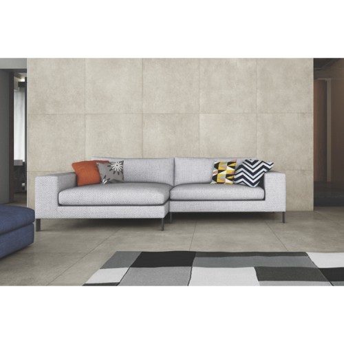 Porcelanato Acetinado Cimentício 90x90cm Cinza - Portinari Chicago Hd Sgr Act Esmaltado Retificado