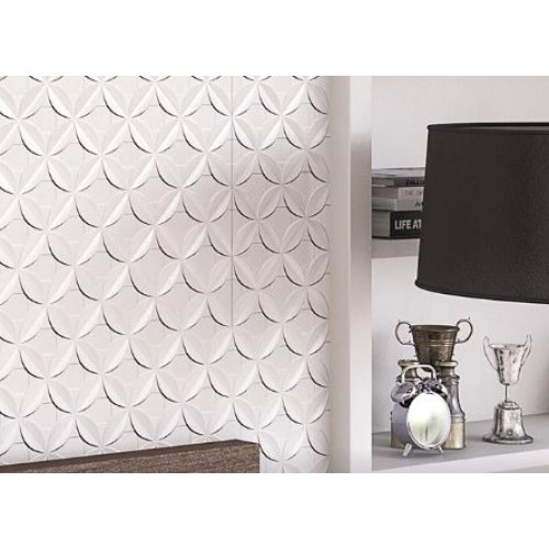Cerâmica Monocromatico Acetinado 45x65cm Branco - Ceusa Dalia Retificado