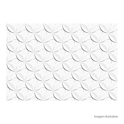 Cerâmica Monocromatico Acetinado 45x65cm Branco - Ceusa Dalia Retificado