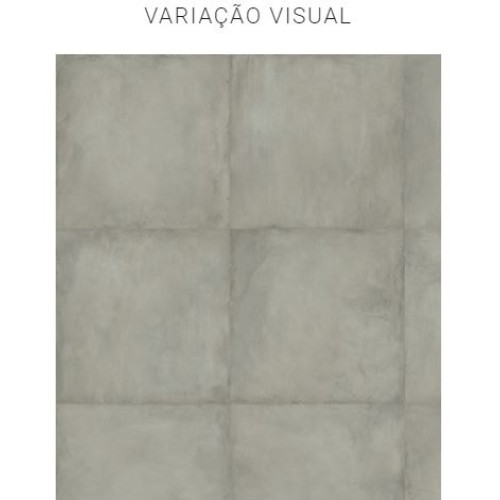 Porcelanato Cimentício Natural 90x90cm Cinza - Portinari Alquimia Gr Nat Esmaltado Retificado