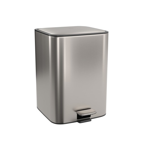 Lixeira Quadrada Deca 18l Inox - 1005.Qua.18.Inx