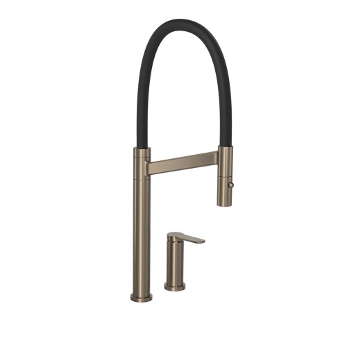 Misturador Monocomando de Mesa para Cozinha Deca Colore Corten e Preto