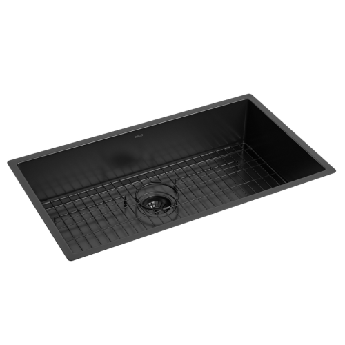 Cuba de Cozinha Retangular 74x40cm Black Matte - Cc.670.75.Blmt