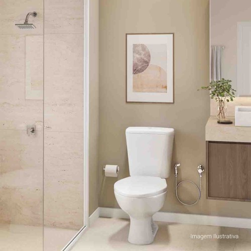 Chuveiro de Parede com Tubo Deca Flex Cromado