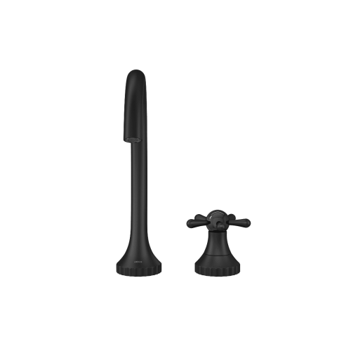Torneira de Lavatório Mesa Bica Alta Pérola Dn15 Black Matte - 1191.Bl108.Mt