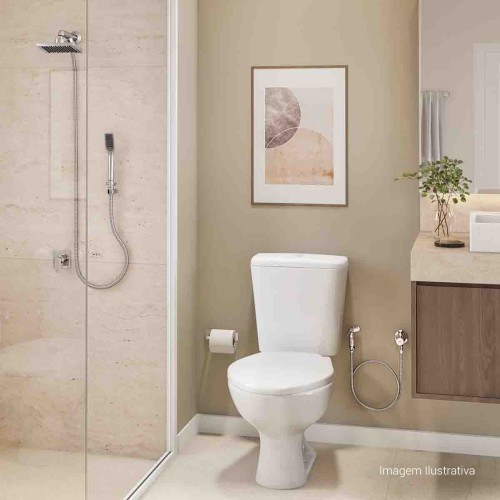 Chuveiro Deca com Desviador e Ducha Manual Flex Cromado