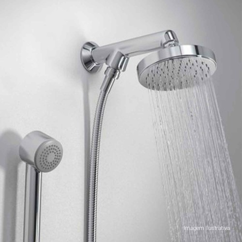 Chuveiro Deca com Desviador e Ducha Manual Flex Cromado