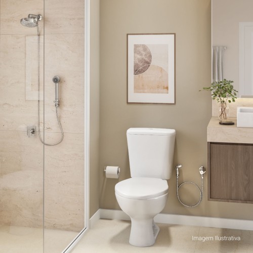 Chuveiro Deca com Desviador e Ducha Manual Flex Cromado