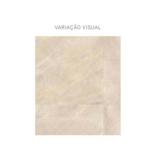 Porcelanato Pedra Natural 120x120cm Bege - Portinari Scultore Be Nat Esmaltado Retificado