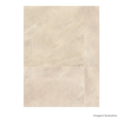 Porcelanato Pedra Natural 120x120cm Bege - Portinari Scultore Be Nat Esmaltado Retificado