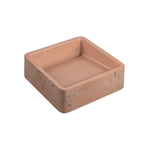 Cuba de Apoio Deca Quadrada Cimentícia Terracota - L.11040.Etr.66