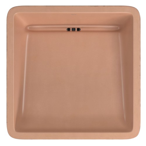 Cuba de Apoio Deca Quadrada Cimentícia Terracota - L.11040.Etr.66