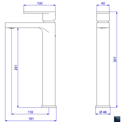 Misturador Monocomando Deca de Mesa Bica Alta para Lavatório Drop Cromado