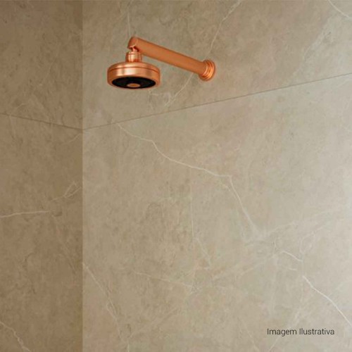 Chuveiro com Tubo Reto de Parede Acqua Plus Red Gold