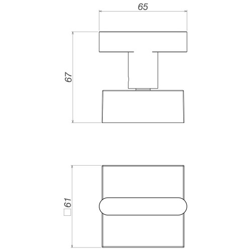 Acabamento para Registro de Gaveta Até 1