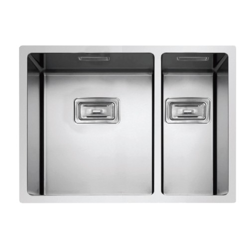 Cuba Dupla Deca para Cozinha em Inox 55cm Wish Inox