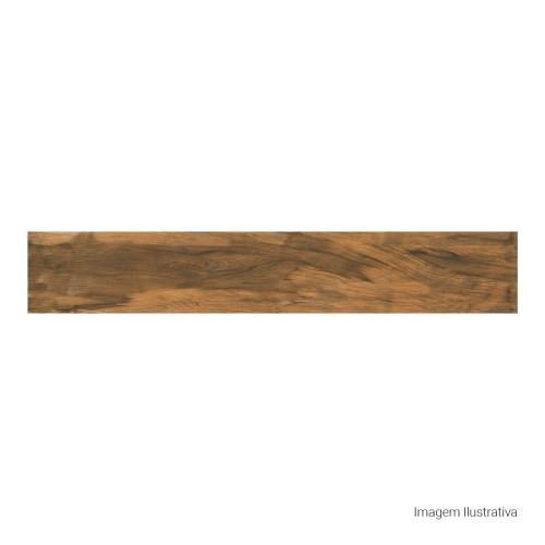 Porcelanato Amadeirado Hard 20x120cm Marrom - Portinari Native Bw Mat Esmaltado Retificado