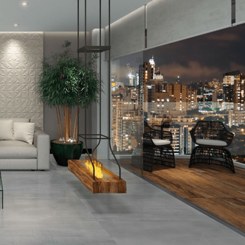 Porcelanato Amadeirado Hard 20x120cm Marrom - Portinari Native Bw Mat Esmaltado Retificado